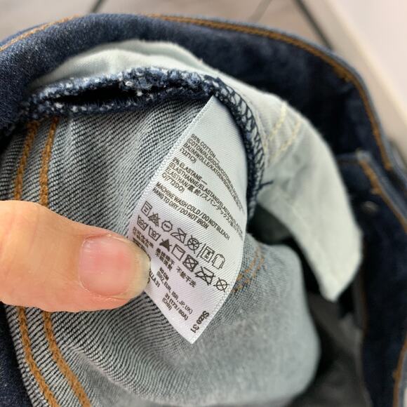 American Apparel Dark Wash Skinny Jeans Size 31 - Picture 7 of 8